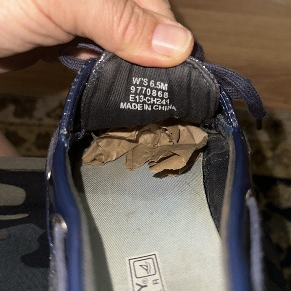 Blue Sparkly Sperry Top Sider W 6.5 - Picture 3 of 6